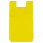 Dual Pocket Silicone Phone Wallet - Yellow