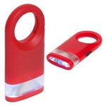 Dual Shine LED Light Carabiner - red