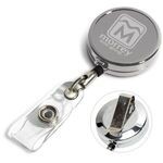 Buy 30" Solid Metal Retractable Badge | Dublin Chrome Lz