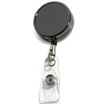 DUBLIN GUNMETAL 30" Cord Gunmetal Colored Solid Metal Badge Reel