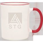 Duo-Tone Collection Mug - White-red