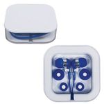 Earbuds in Square Case - Blue
