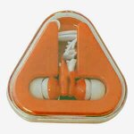 Earbuds with Triangle Case - Orange