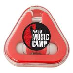 Earbuds with Triangle Case - Red