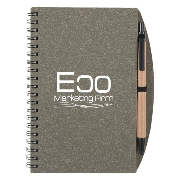 Main Product Image for Custom Printed Eco-Inspired Spiral Notebook & Pen
