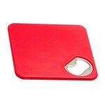 Econo Bottle Opener Coaster - Red