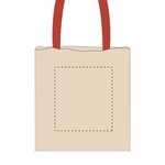 Econo Cotton Tote - Natural-red