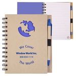 Buy Imprinted Ecoshapes  (TM) Recycled Die Cut Notebook - Global