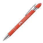 Ellipse Softy Brights w/Stylus - Laser Engraved - Metal Pen -  