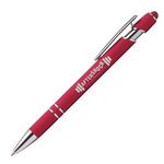 Ellipse Softy Brights w/Stylus - Laser Engraved - Metal Pen -  