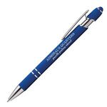 Ellipse Softy Brights w/Stylus - Laser Engraved - Metal Pen -  