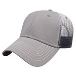 Embroidered Gradient Screen Print Mesh Cap -  