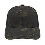 Embroidered Multicam Mesh Back Cap - Multicam® Black-black