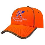 Buy Embroidered Piping & Visor Accent Camo Cap