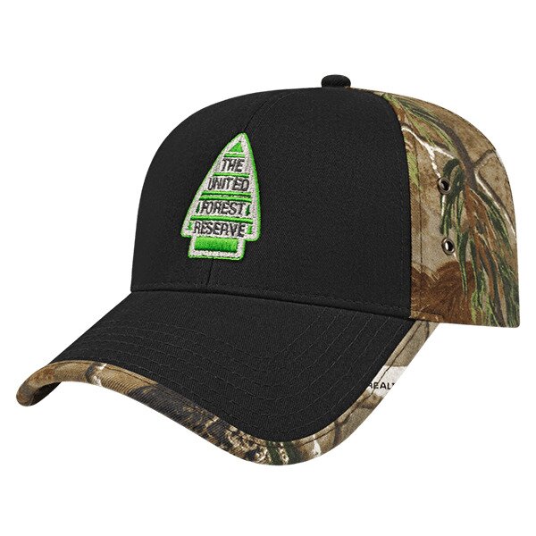 Main Product Image for Embroidered Solid Front Camo Back Cap