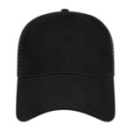 Embroidered X-Tra Value Mesh Back Cap - Black/Black