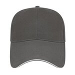 Embroidered X-Tra Value Sandwich Cap - Charcoal/white