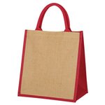 Escape Jute Tote Bag - Red