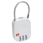 Escort TSA-Approved Luggage Lock - Medium White