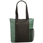 Essential Trade Show Tote with Zipper Closure - Hunter Green