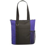 Essential Trade Show Tote with Zipper Closure - Purple