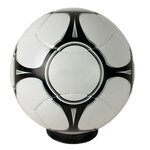 Euro Soccer Ball - Full Size - Full Color Print - White-black
