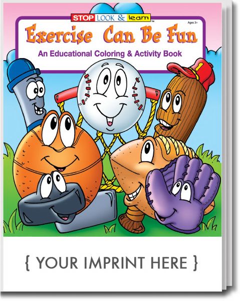 Main Product Image for Exercise Can Be Fun Coloring And Activity Book USA Made