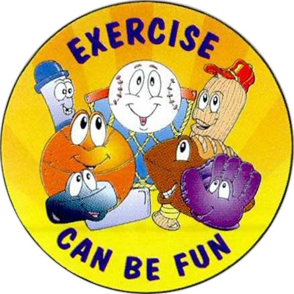 Main Product Image for Exercise Can Be Fun Sticker Rolls