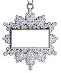 Express Antique Snowflake Holiday Ornament - Antique Silver