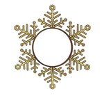 Express Snowflake Holiday Ornament - Bright Gold