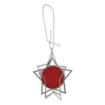 Express Star (3D) Holiday Ornament - Silver