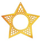 Express Star Holiday Ornament - Bright Gold