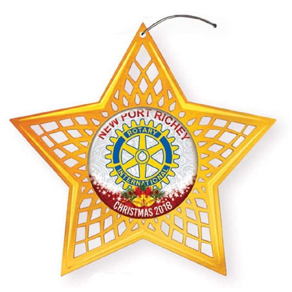 Main Product Image for Custom Printed Express Star Holiday Ornament