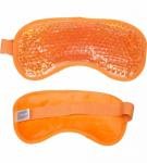 Eye Mask Aqua Pearls Hot and Cold Pack - Pastel Orange