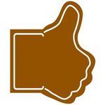 Facebook Like Hand - Brown