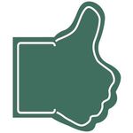 Facebook Like Hand - Dark Green