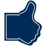 Facebook Like Hand - Navy