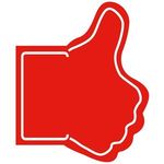 Facebook Like Hand - Red