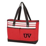 Fashionable Roomy Tote Bag - Red