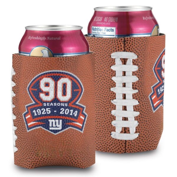 Main Product Image for Faux Leather Football Can Cooler Sleeve