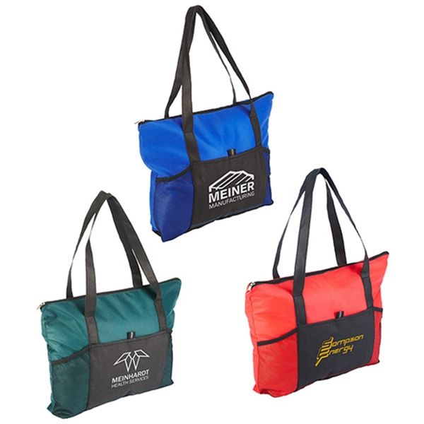 Main Product Image for Custom Feather Flight Zippered Tote Bag