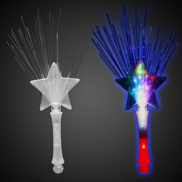 Main Product Image for Custom Printed Fiber Optic LED Star Wand