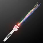 Fiber Optic Snowman Light Wand - Multi Color