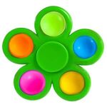 Fidget Popper Flower Shaped Spinner - Green