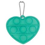 Fidget Popper Heart Shape with Keychain -  