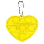 Fidget Popper Heart Shape with Keychain -  