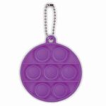 Fidget Popper Round Shape with Keychain -  