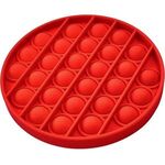 Fidget Popper Round Shaped Board - Full Color Imprint - Red
