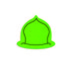 Fire Helmet Jar Opener - Lime Green 361u