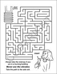 Fire Safety Coloring Book -  
